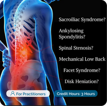 Load image into Gallery viewer, 3 ½ Minute Back Exam & Tailored Treatment Plans Course (Practitioner)